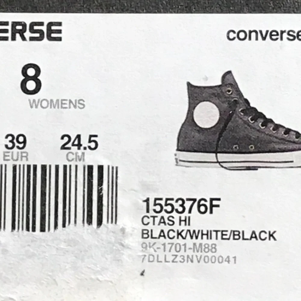 Converse CTAS Hi Black White Black‎ Shoes